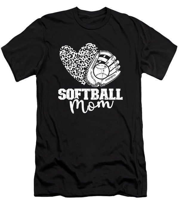 1 Softball Pitcher Catcher Batter Softball Mom Crazy Squirrel T-Shirt