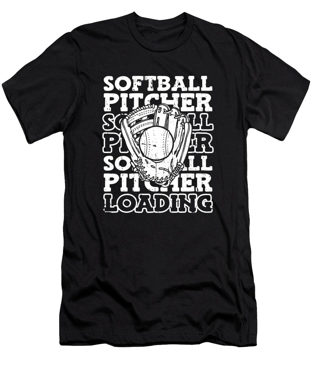 1 Softball Pitcher Crazy Squirrel T-Shirt