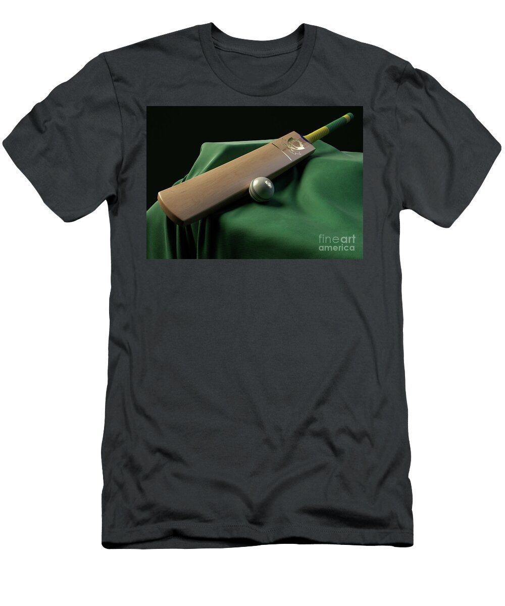 1 South Africa Cricket Ball Bat and Fabric Allan Swart T-Shirt