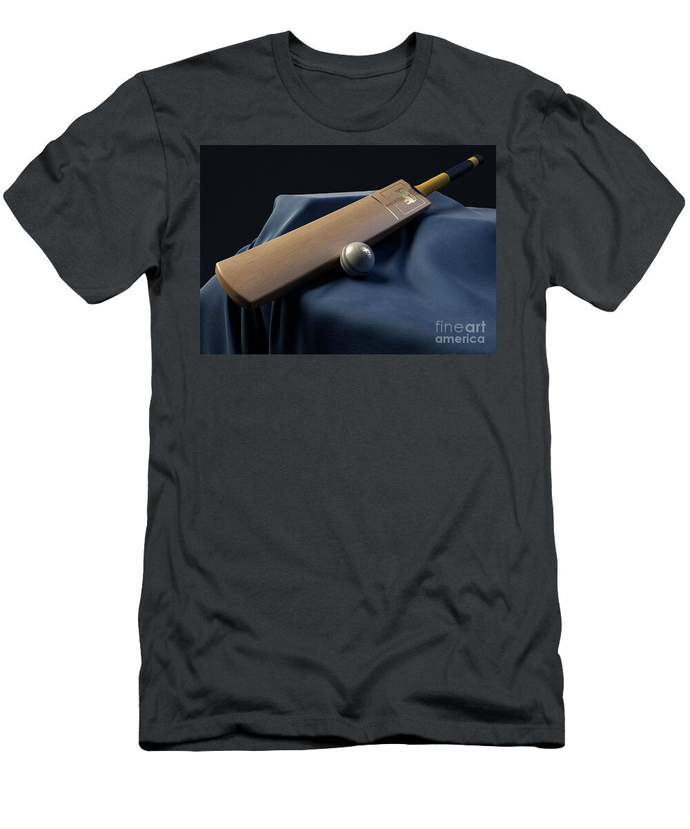 1 Sri Lanka Cricket Ball Bat and Fabric Allan Swart T-Shirt
