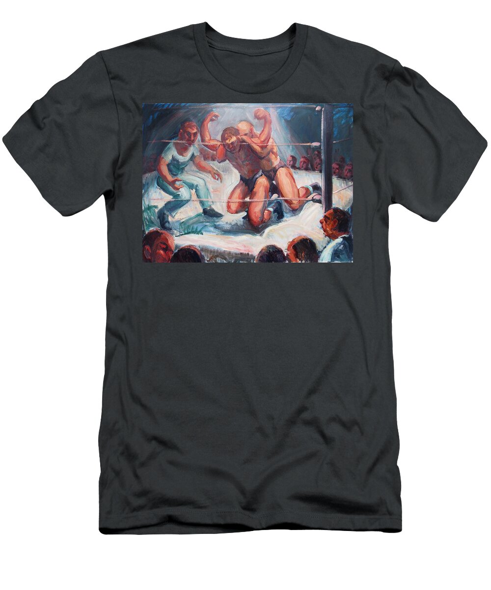 1 the Wrestling Match in Color Bill Joseph Markowski T-Shirt