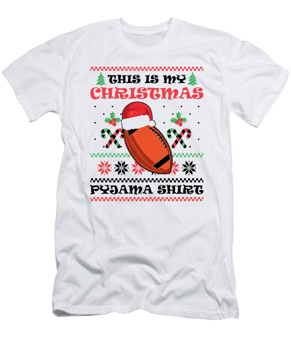 1 This Is My Christmas Pajama American Football Florian Dold Art T-Shirt