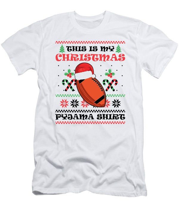 1 This Is My Christmas Pajama American Football Florian Dold Art T-Shirt
