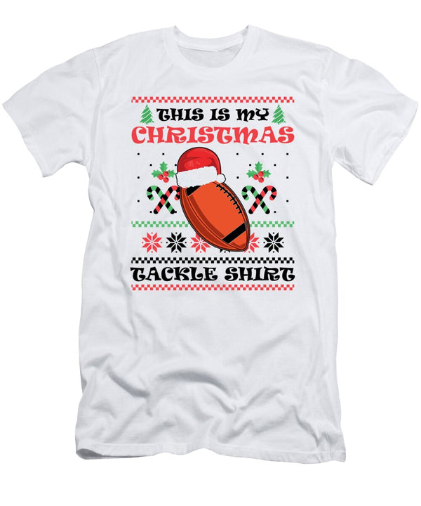 1 This Is My Christmas Tackle American Football Florian Dold Art T-Shirt