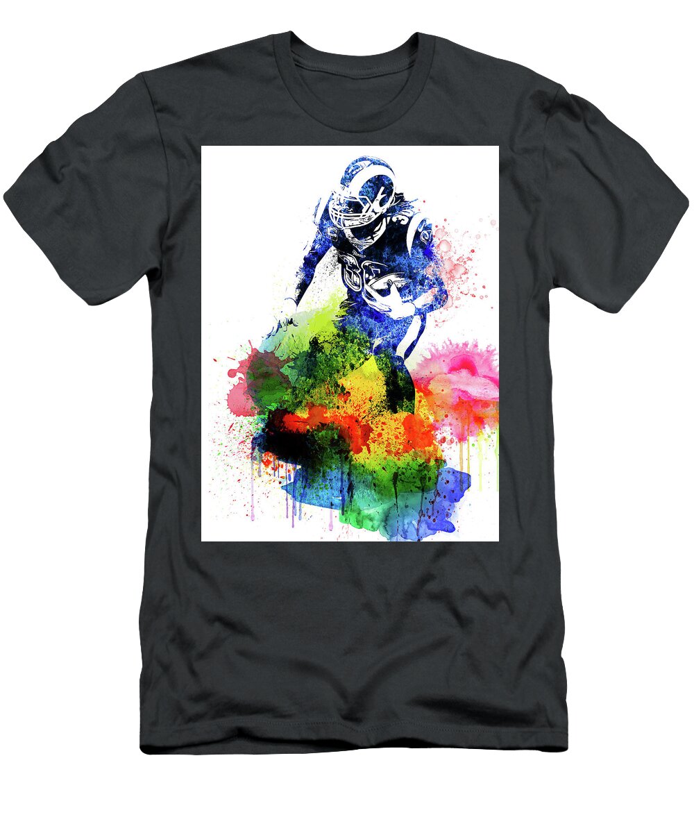 1 Todd Gurley Watercolor Naxart Studio T-Shirt
