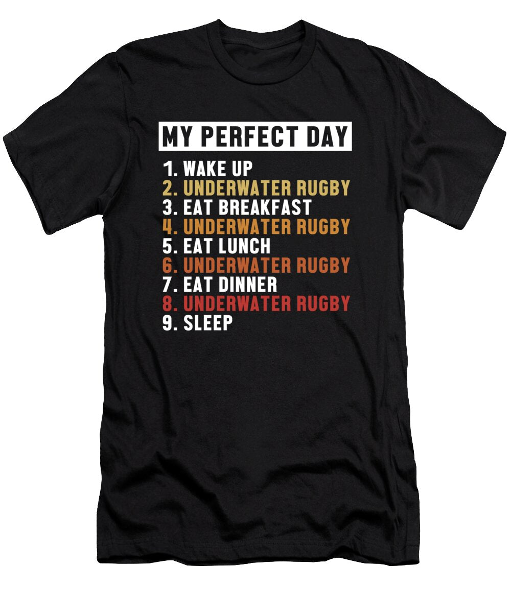 1 Underwater Rugby Perfect Day Uw Rugby Uwr Underwater Rugby Marco Rothe T-Shirt