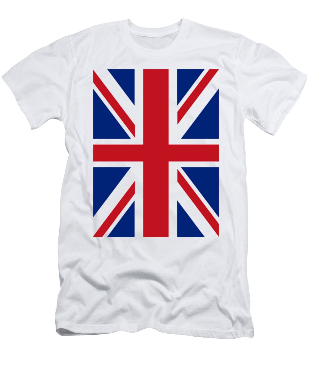 1 Union Jack British Flag UK United Kingdom Pure and Simple Tom Hill T-Shirt