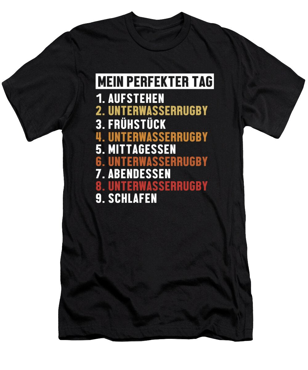 1 Unterwasser Rugby Perfekter Tag Scuba Diver Underwater Rugby Marco Rothe T-Shirt