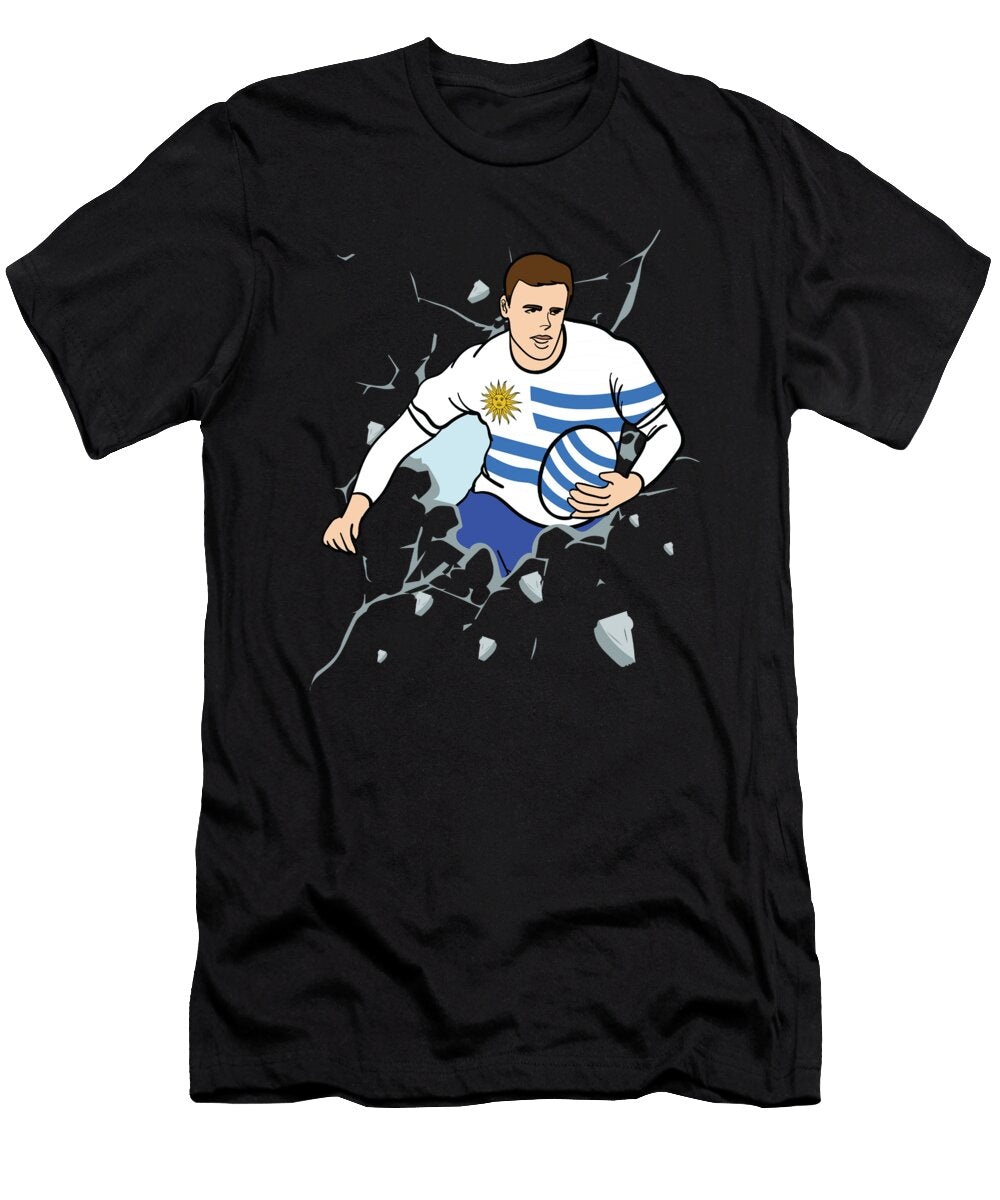 1 Uruguay Rugby Union Jersey 2019 Fans Kit for Uruguayan Supporters Players Coaches and Teams Martin Hicks T-Shirt