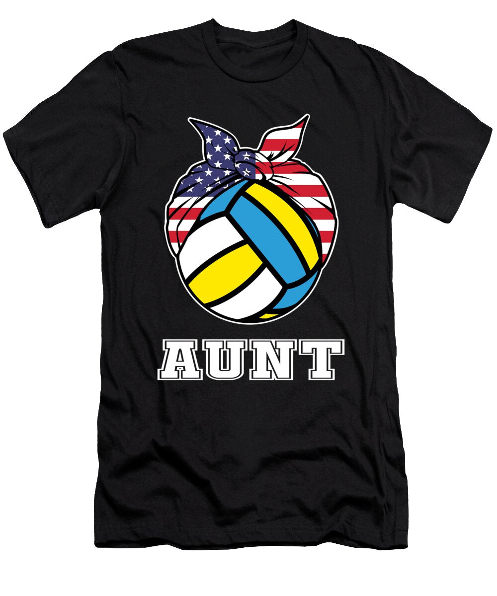 1 Volleyball Aunt Jersey Gift for Volleyball Aunt Players Martin Hicks T-Shirt