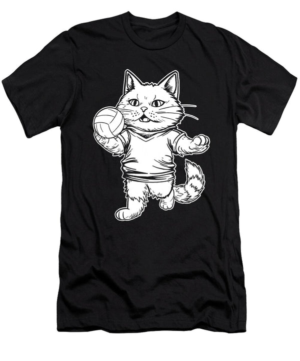 1 Volleyball Beach Vball Volleyball Cat Crazy Squirrel T-Shirt
