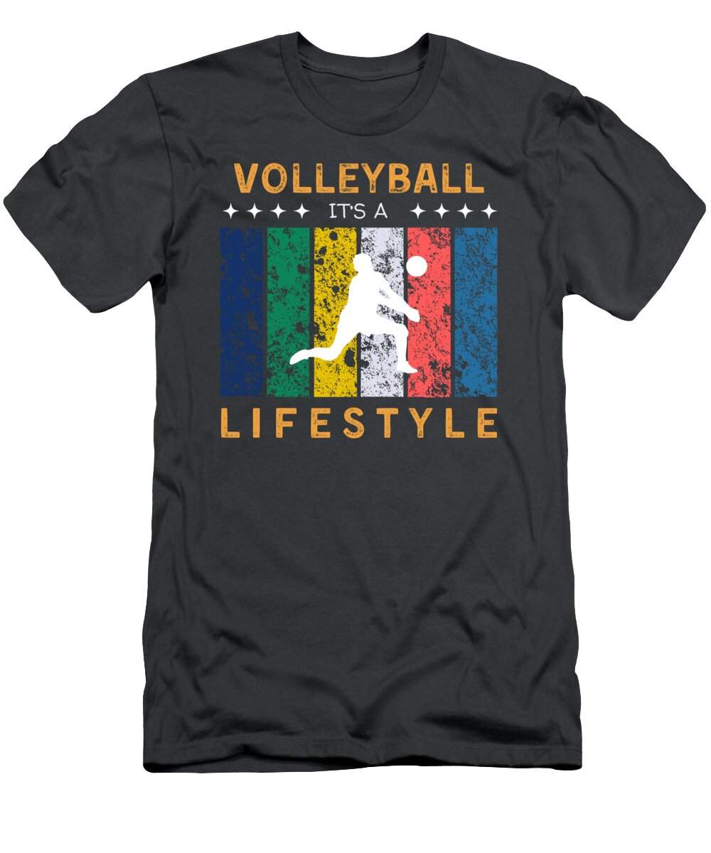 1 Volleyball Its a Lifestyle Funny Ideal for Volleyball Fans Awesome Store T-Shirt