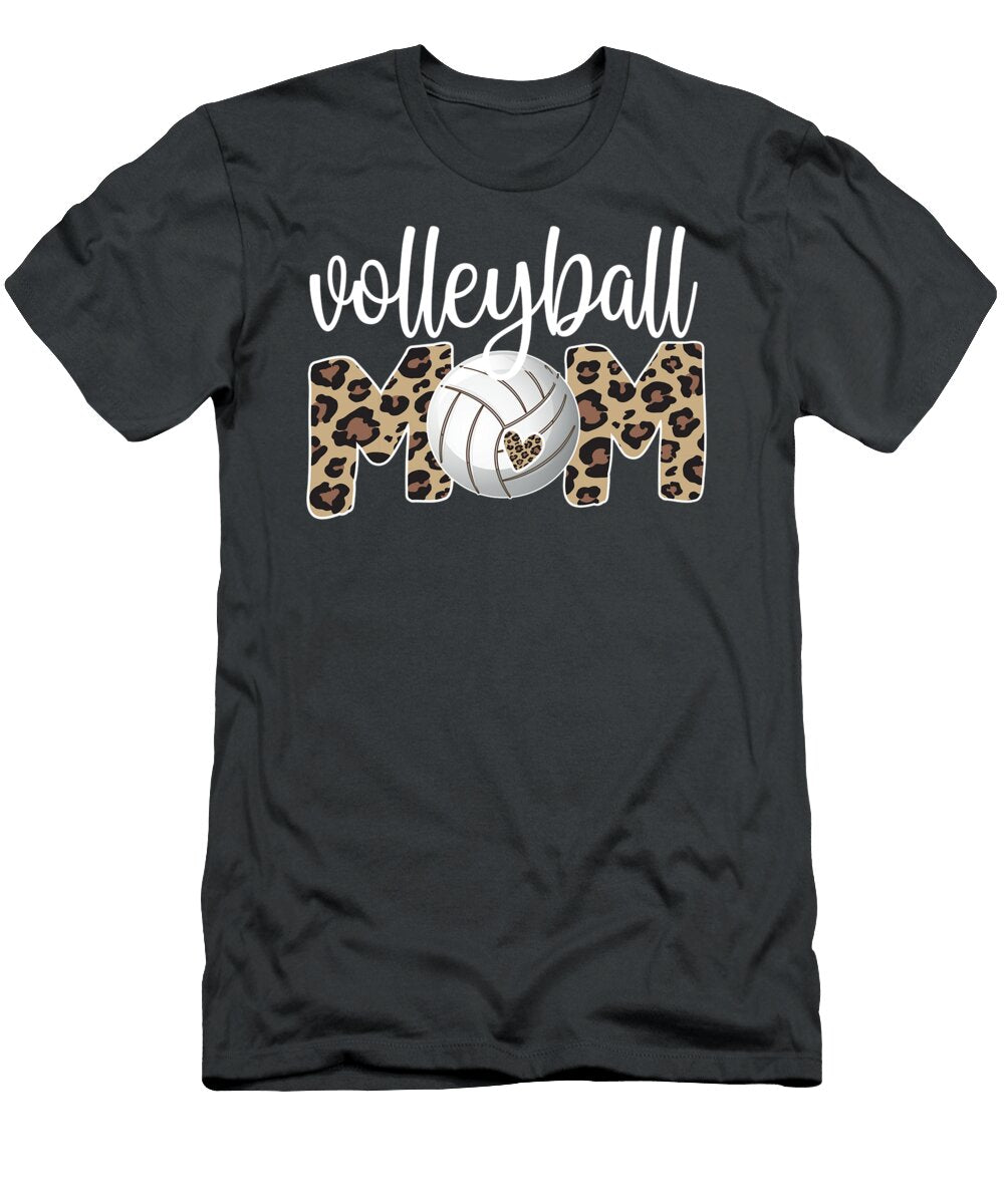 1 Volleyball Mom Proud Mother of a Volleyball Player Mom Justin Esma T-Shirt