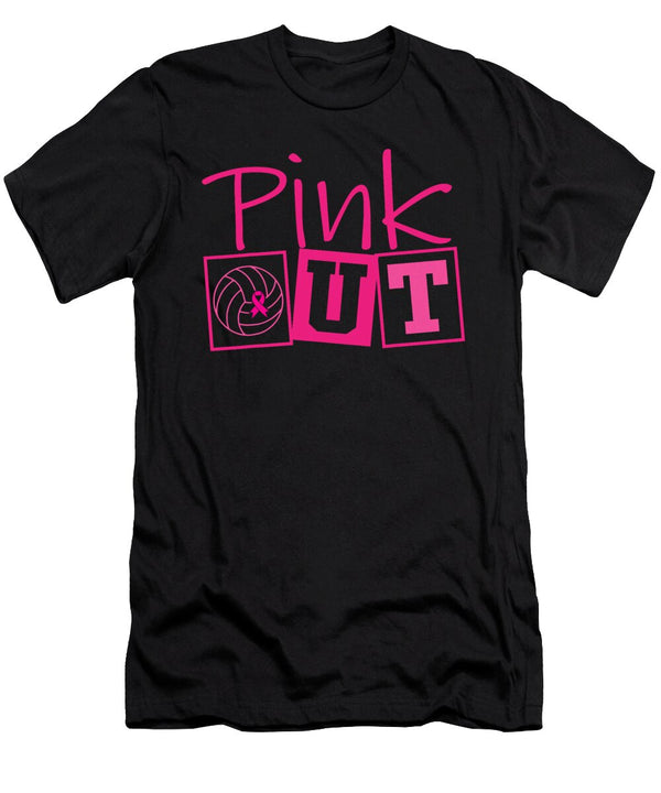 1 Volleyball Pink Out Breast Cancer Awareness Pink Natalie Lidford T-Shirt
