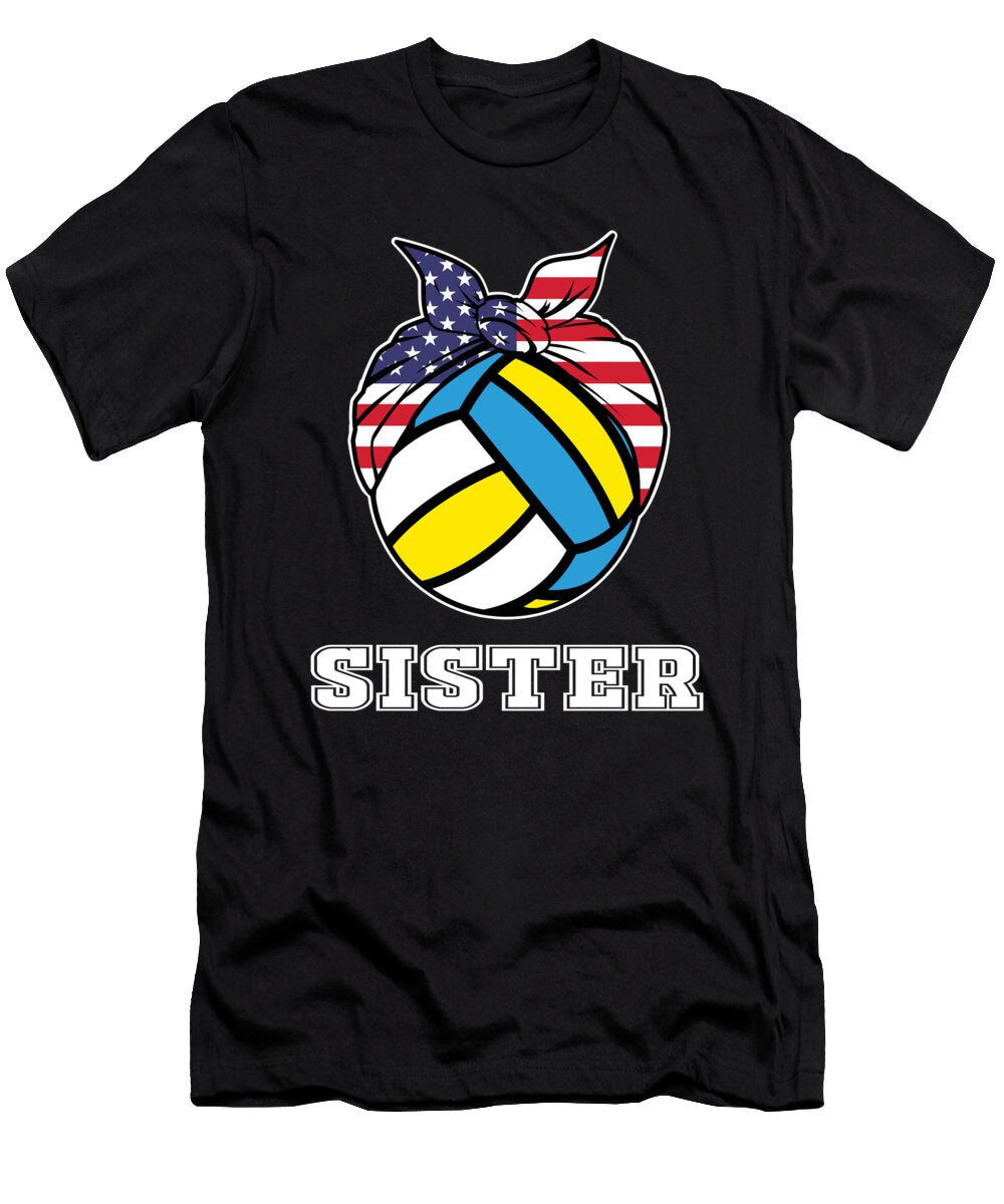 1 Volleyball Sister Jersey Gift for Volleyball Sister Players Martin Hicks T-Shirt