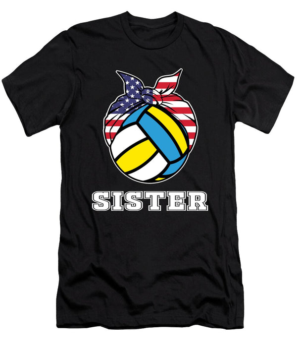 1 Volleyball Sister Jersey Gift for Volleyball Sister Players Martin Hicks T-Shirt