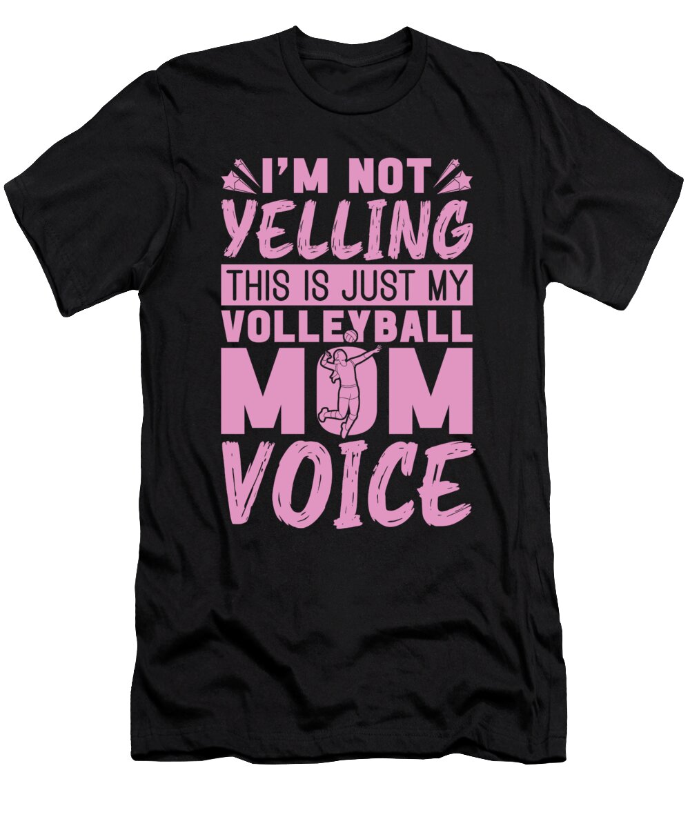 1 Volleyball Vball Beach Volleyball Mom Crazy Squirrel T-Shirt