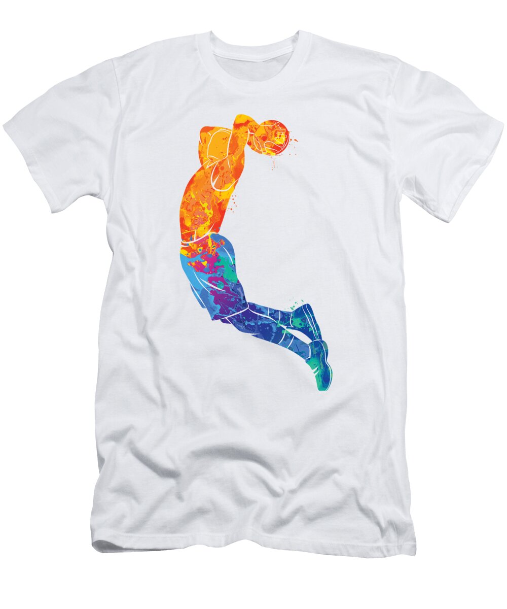 1 Watercolor Basketball Me T-Shirt
