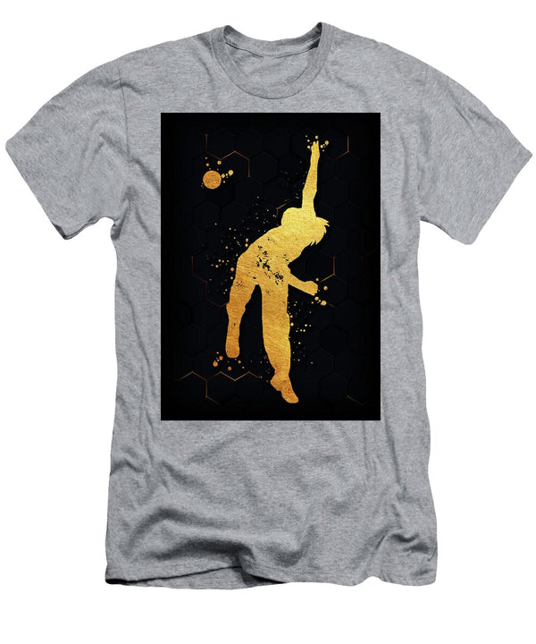 1 Watercolor Cricket Player Woman Watercolor Print Female Cricket Gift Cricket Art Wall Art Wall Decor Leith Huber T-Shirt