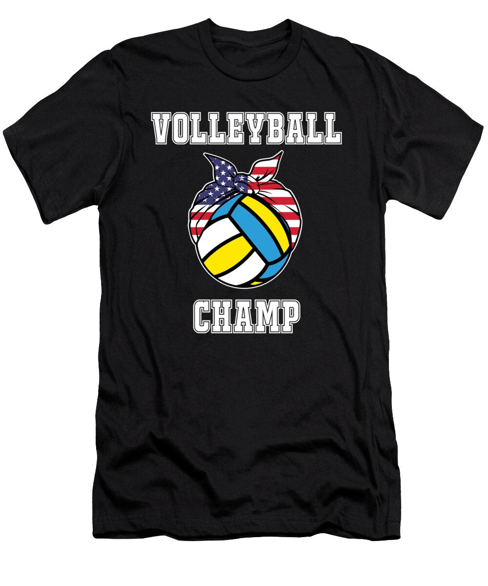 1 Womens Volleyball Champ Jersey Gift for Volleyball Champ Players Martin Hicks T-Shirt