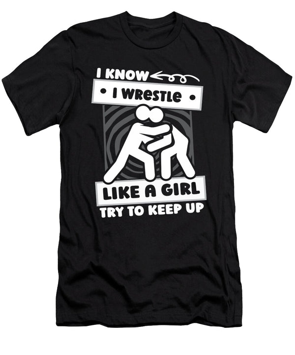 1 Wrestling Girl Wrestle Wrestler Crazy Squirrel T-Shirt