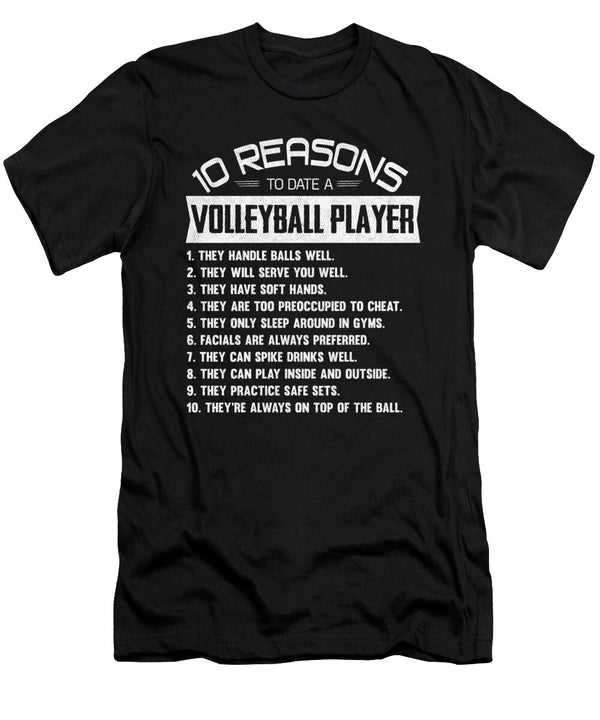 10 Reasons to Date a Volleyball Player Coach Wowshirt T-Shirt