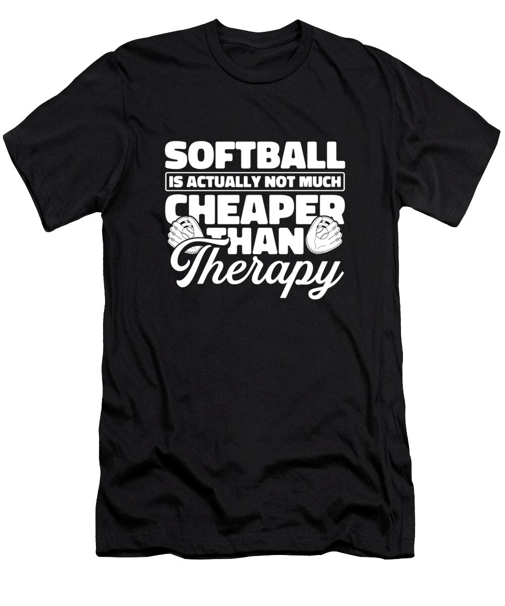 10 Softball Pitcher Batter Catcher Softball Crazy Squirrel T-Shirt