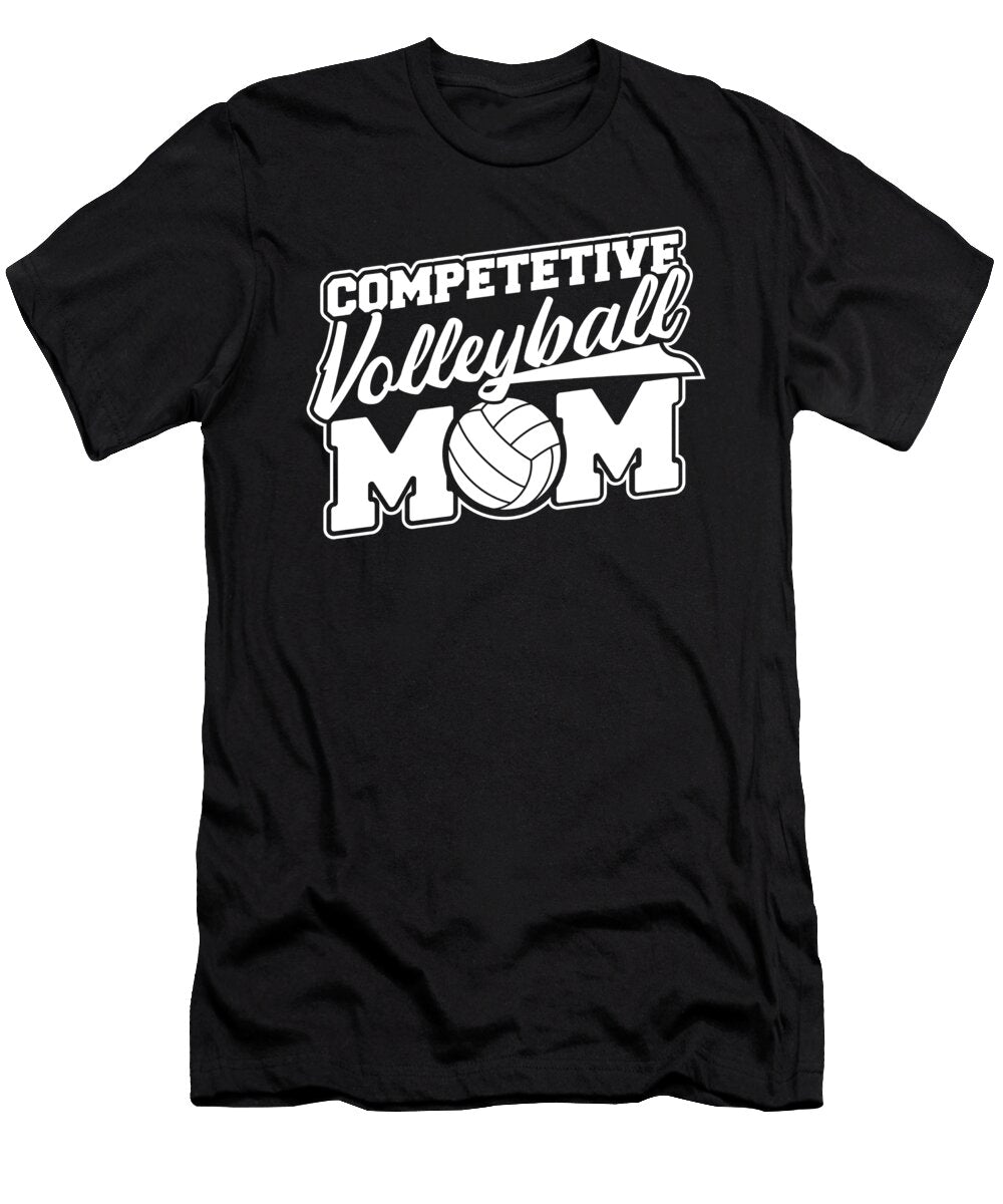 10 Volleyball Vball Beach Volleyball Mom Crazy Squirrel T-Shirt
