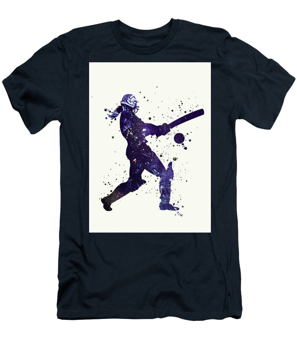 10 Watercolor Cricket Player Woman Watercolor Print Female Cricket Gift Cricket Art Wall Art Wall Decor Leith Huber T-Shirt