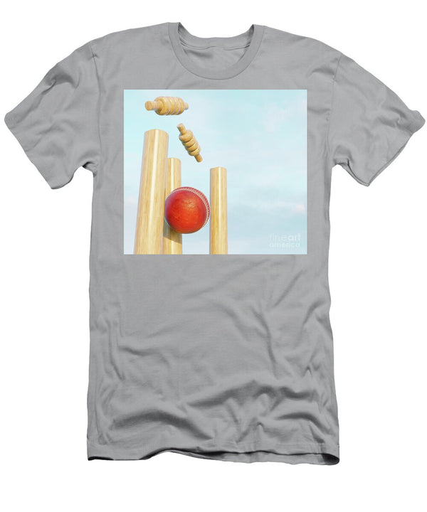 11 Cricket Wicket Stumps Allan Swart T-Shirt