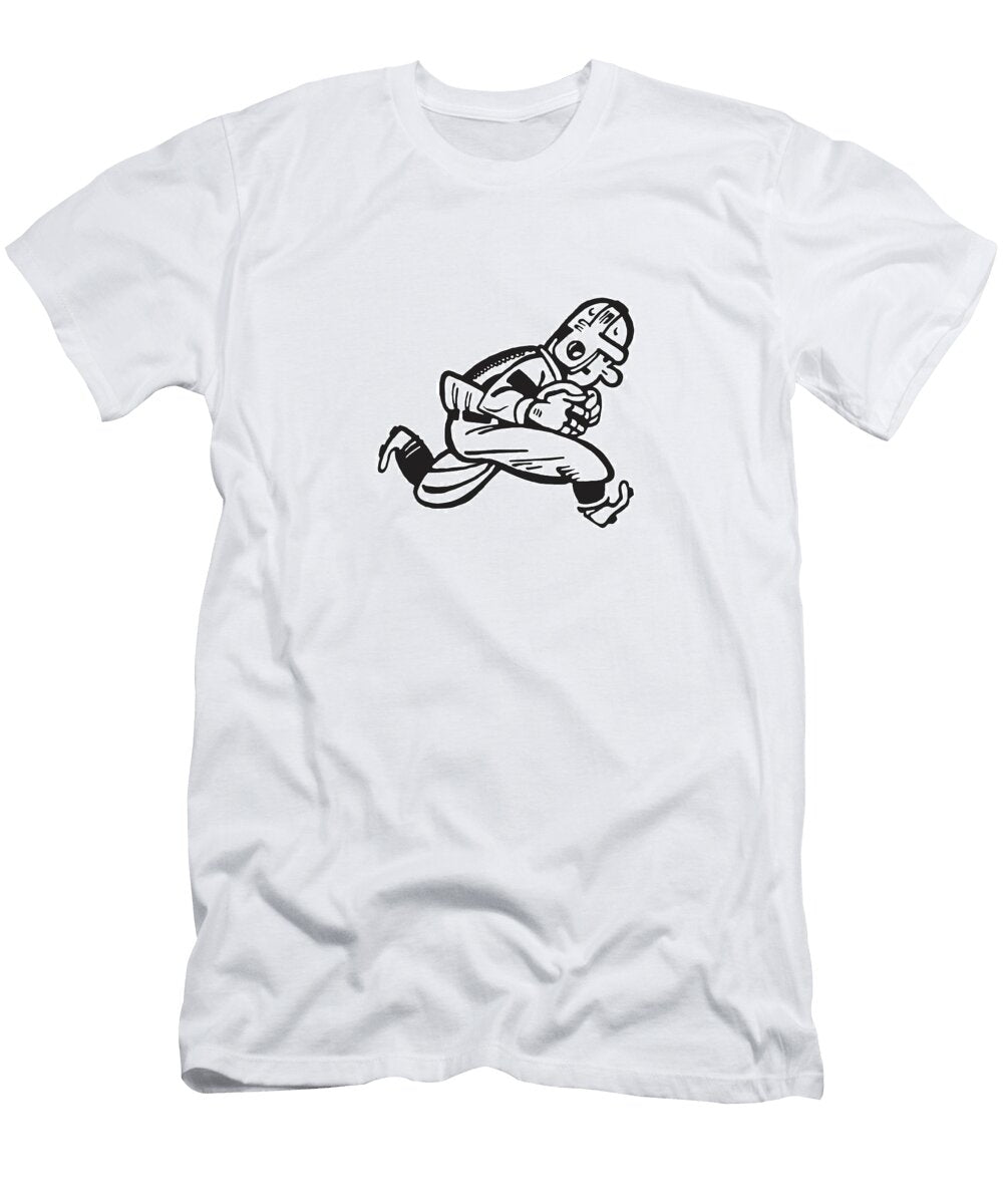 11 Football Player Running with Ball Csa Images T-Shirt