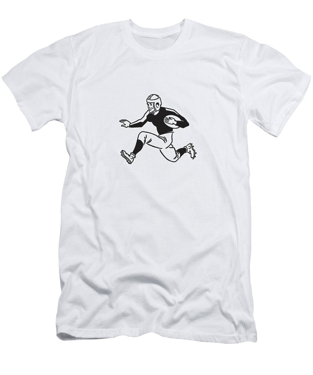 11 Football Player Rushing with Ball Csa Images T-Shirt