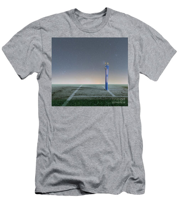11 Illuminated Cricket Wicket Stumps Allan Swart T-Shirt