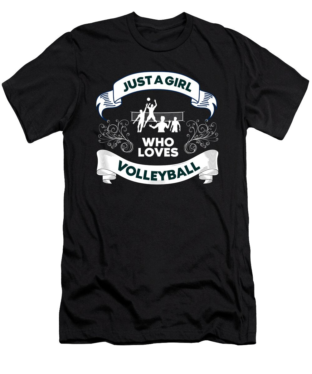 11 Just a Girl Who Loves Volleyball Organicfoodempire T-Shirt