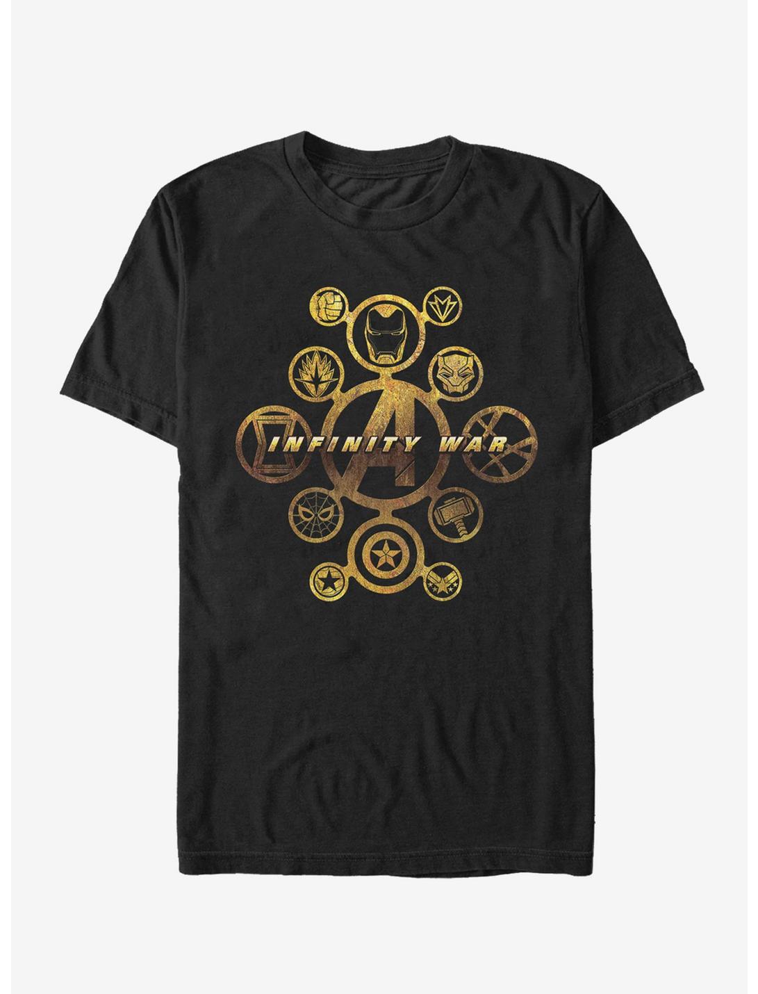 Marvel Avengers: Infinity War Character Symbols T-Shirt