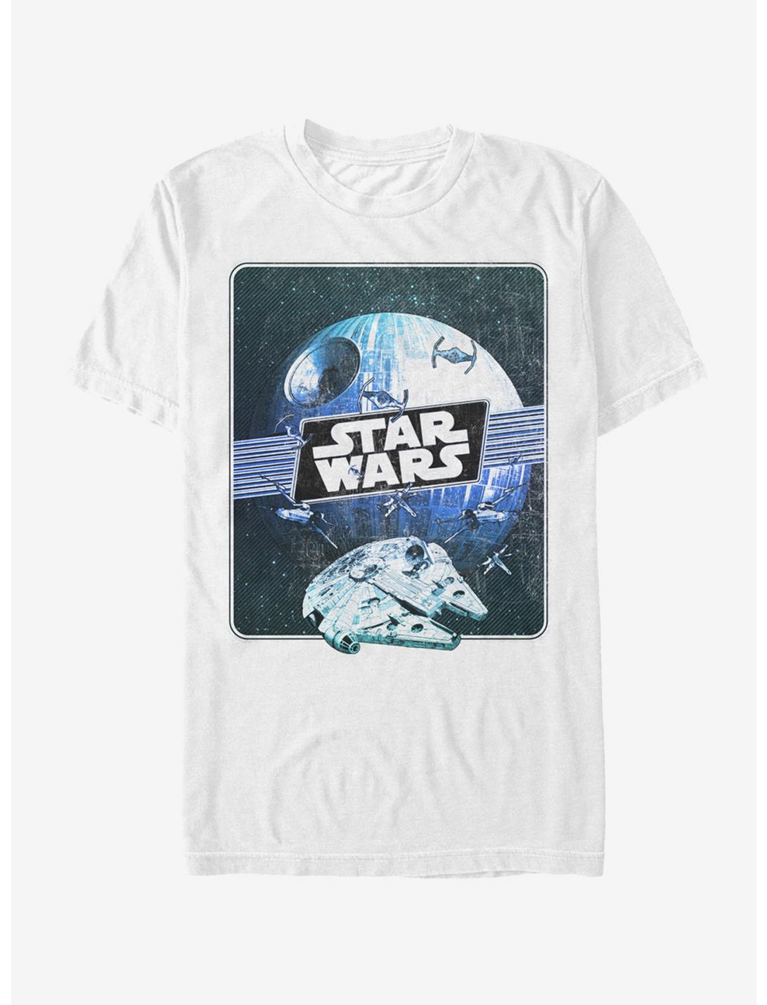 T-shirt Étoile de la Mort et Faucon Millénium Star Wars