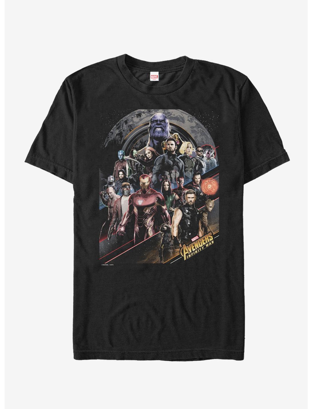 Marvel Avengers: Infinity War Character Scene T-Shirt