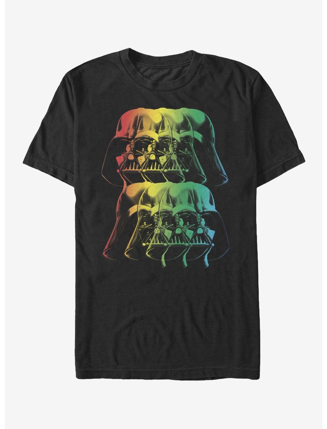 T-shirt Casque Dark Vador Star Wars Arc-en-ciel