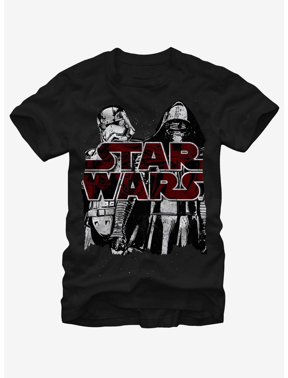 T-shirt Star Wars Kylo Ren et Capitaine Phasma