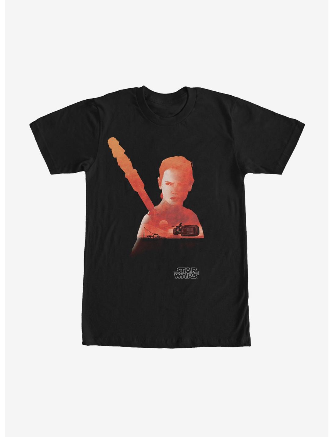 T-Shirt silhouette de Speeder de Rey Star Wars