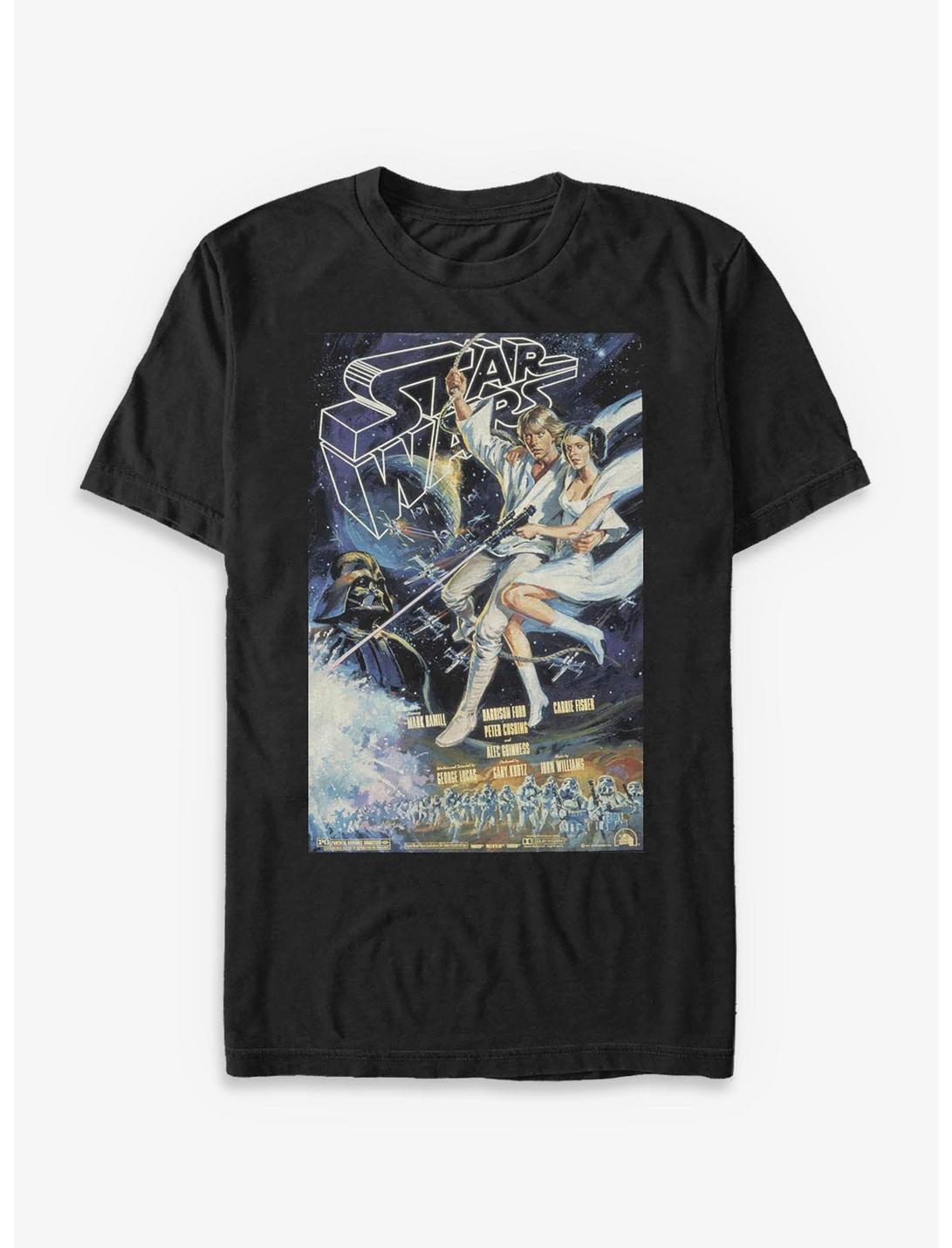 T-shirt Poster Vintage Star Wars Épisode IV Un Nouvel Espoir