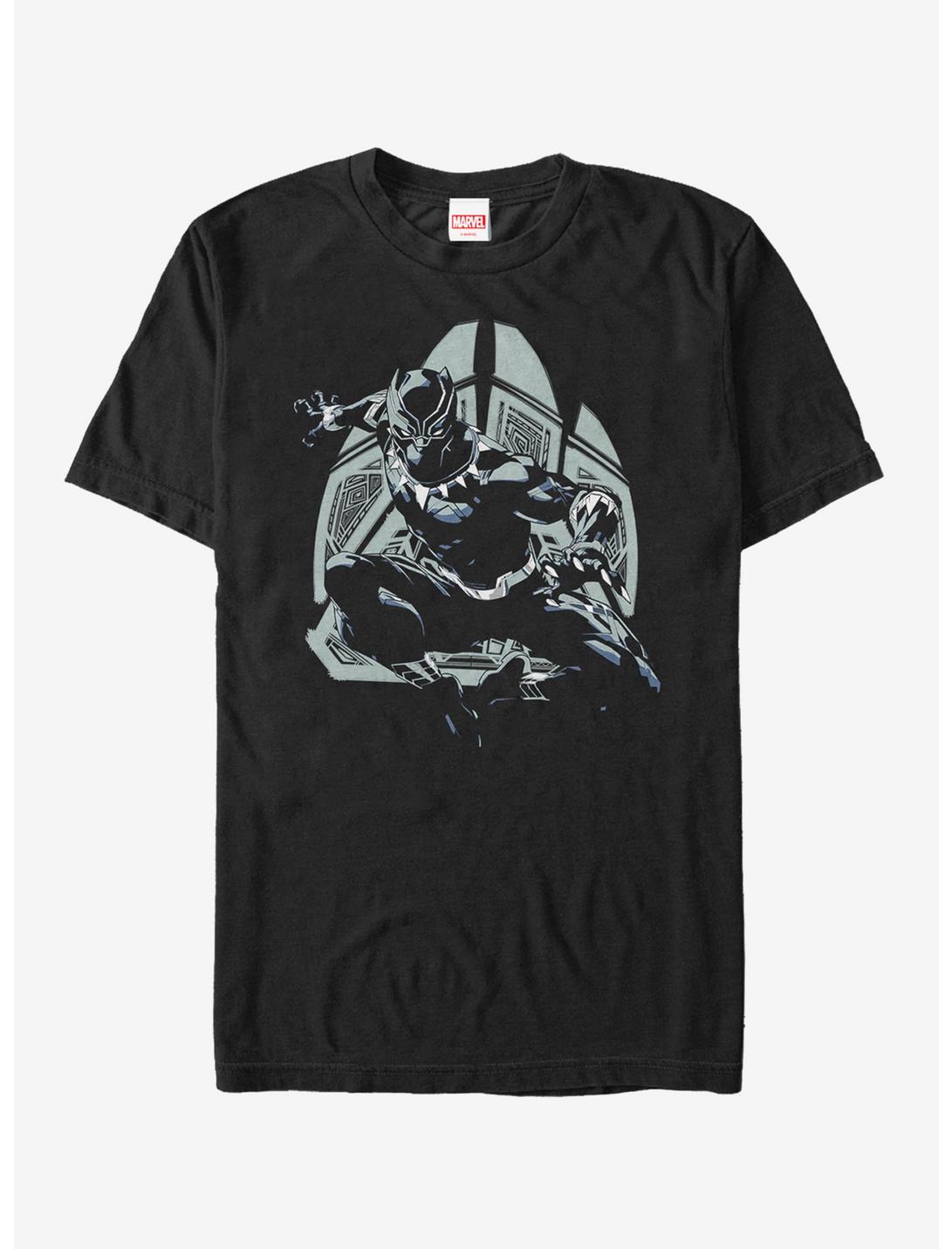 Marvel Black Panther Decorative Pattern T-Shirt