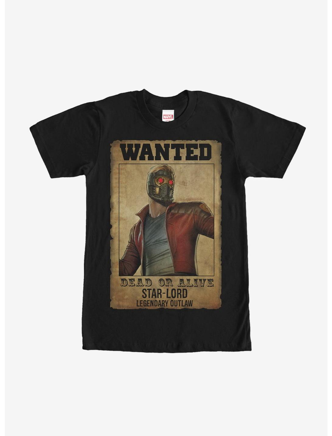 T-shirt Marvel Les Gardiens de la Galaxie Star-Lord Affiche Wanted