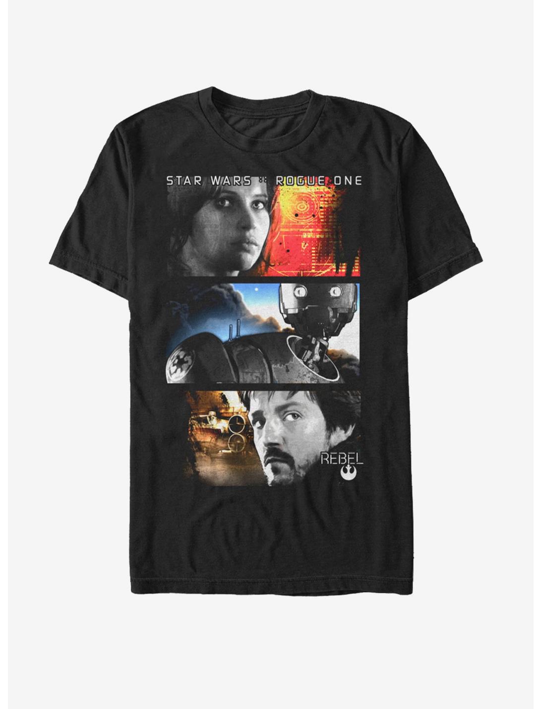 Star Wars Rebel Hero Panels T-Shirt