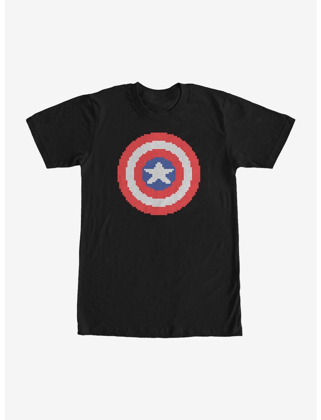 Marvel Captain America Pixelated Shield T-Shirt