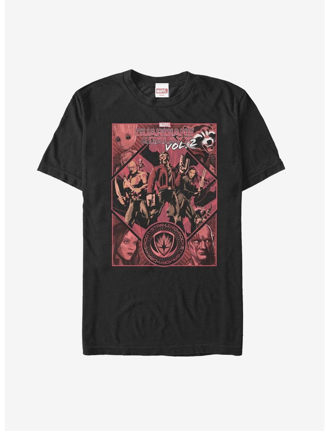 Marvel Guardians of the Galaxy Vol. 2 Poster T-Shirt