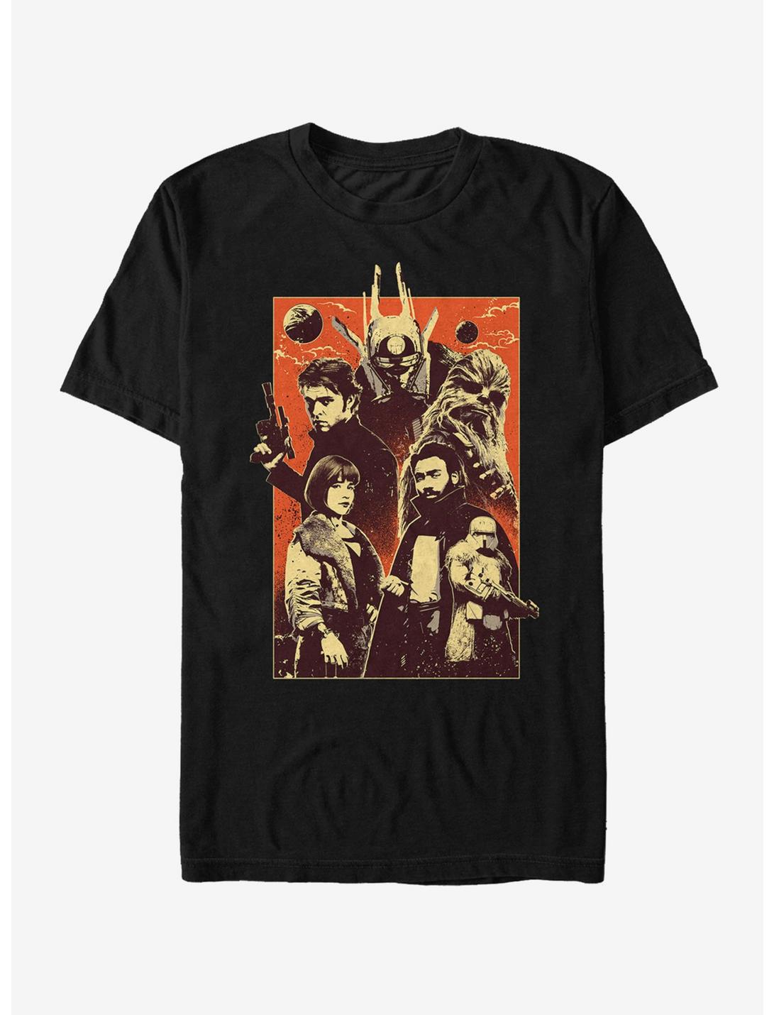Star Wars Character Pose Grunge Print T-Shirt