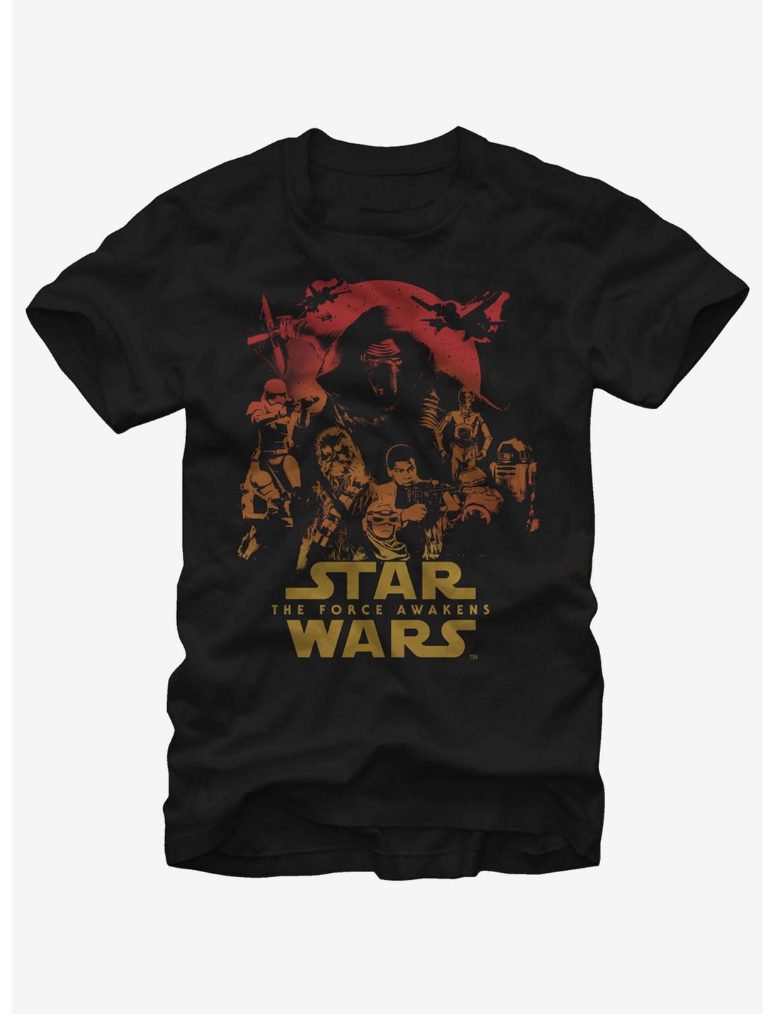 T-shirt Star Wars Épisode VII Le Réveil de la Force – Photo de groupe