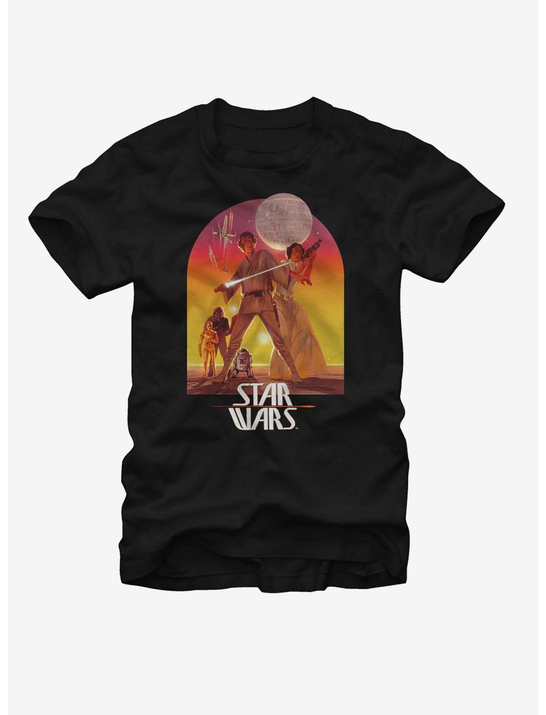 Star Wars Ralph McQuarrie Luke and Leia T-Shirt