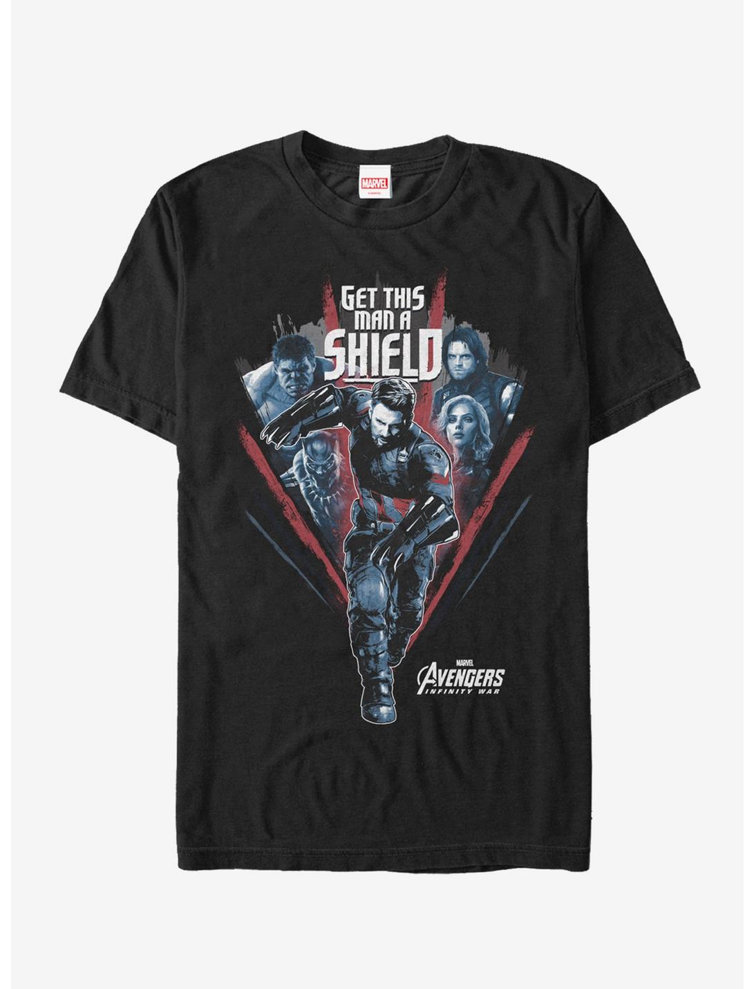 Marvel Avengers: Infinity War Get Captain Shield Run T-Shirt